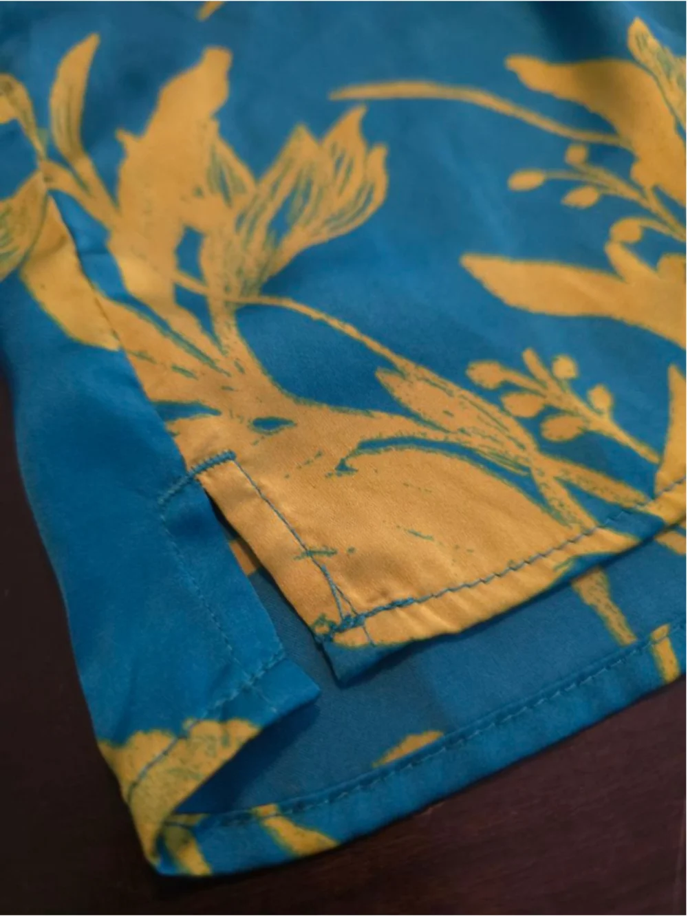 Womens Plus Size NWOT Coquette Regency Satin Teal Yellow Floral PJ Shorts XXL